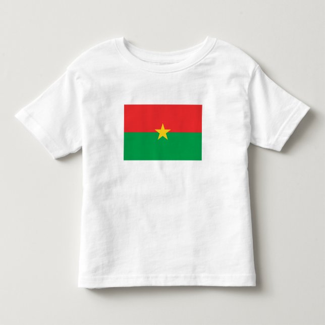 Camiseta De Bebé Bandera patriótica de Burkina Faso (Anverso)