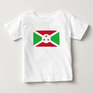 Camiseta De Bebé Bandera patriótica de Burundi