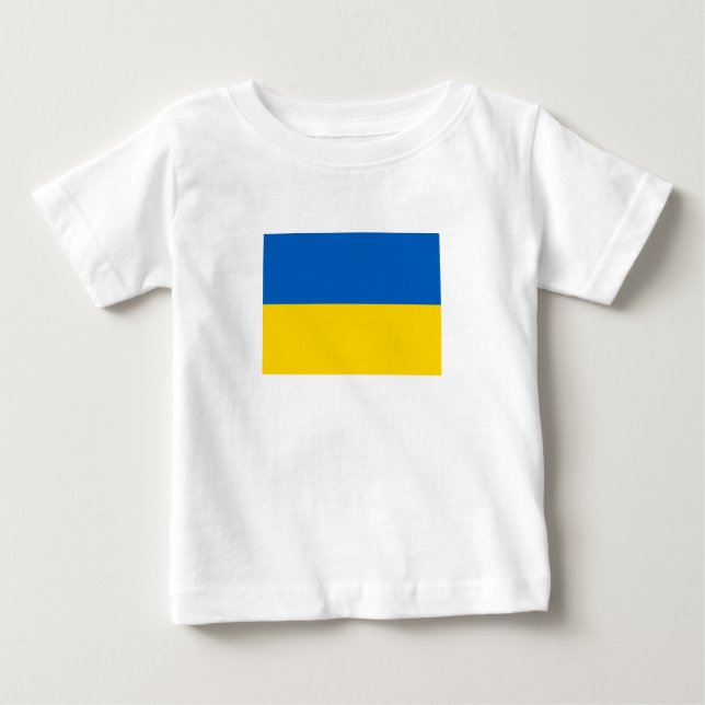 Camiseta De Bebé Bandera patriótica de Ucrania (Anverso)