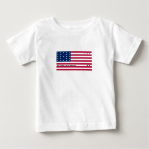 Camiseta De Bebé Bandera Patriótica del Atolón Bikini