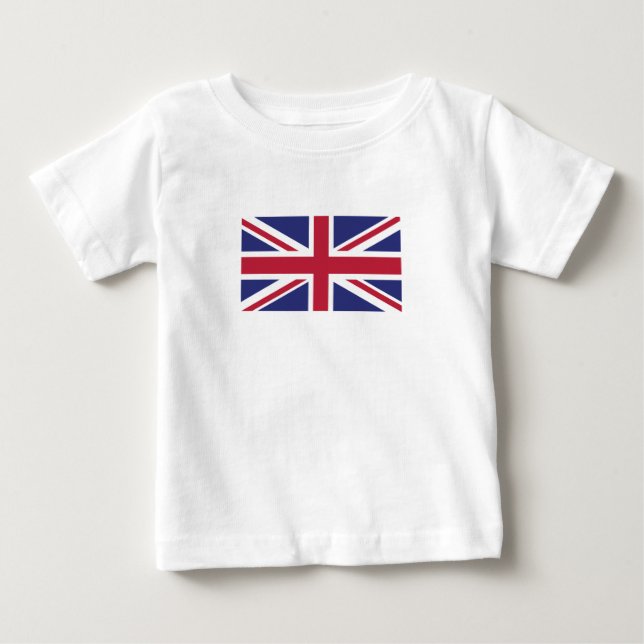 Camiseta De Bebé Bandera Patriótica del Reino Unido (Anverso)