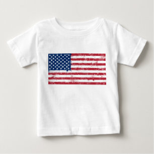 Camiseta De Bebé Bandera pintada de manchas de Estados Unidos