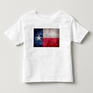 Camiseta De Bebé Bandera resistida del estado de Tejas del vintage