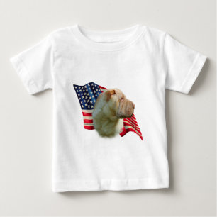 Camiseta De Bebé Bandera Shar-Pei china