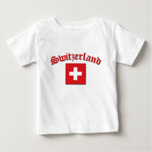 Camiseta De Bebé Bandera suiza