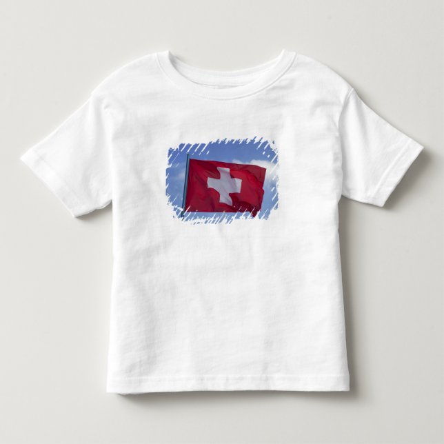 Camiseta De Bebé Bandera suiza RF) (Anverso)