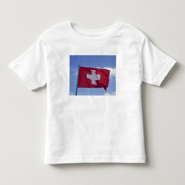 Camiseta De Bebé Bandera suiza RF) (Anverso)