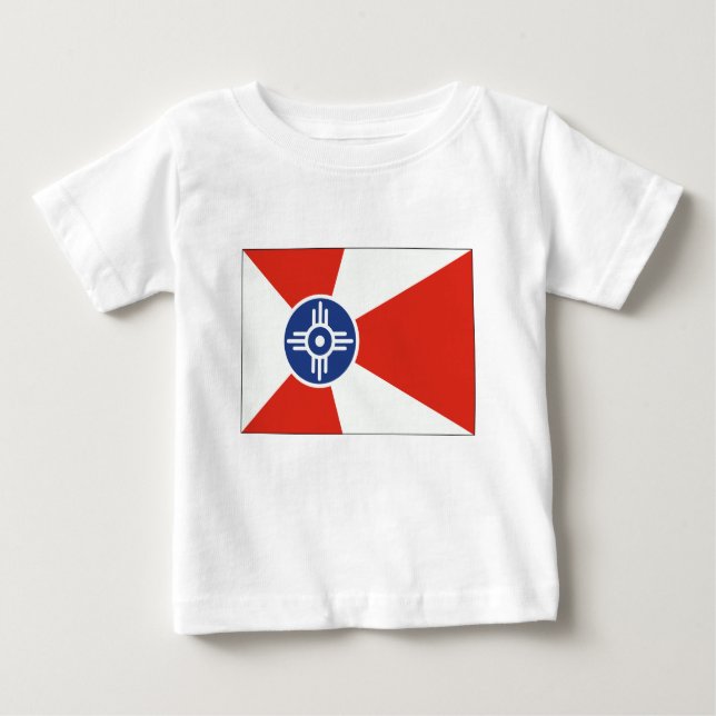 Camiseta De Bebé Bandera TIC de Wichita Kansas (Anverso)