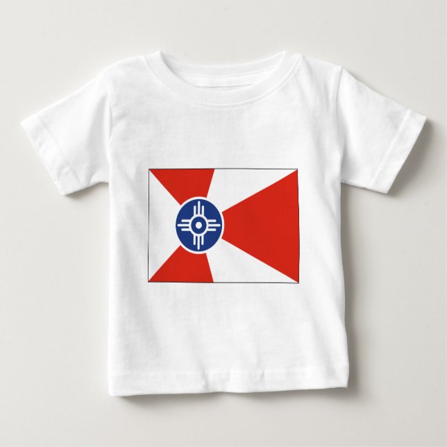 Camiseta De Bebé Bandera TIC de Wichita Kansas (Anverso)