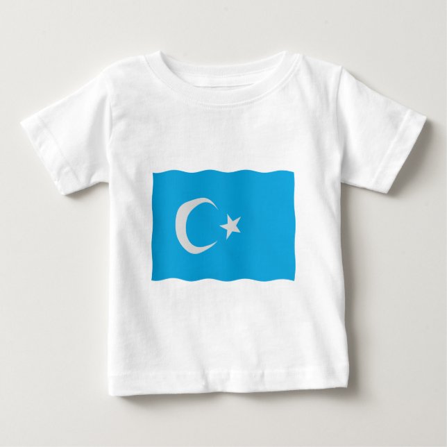 Camiseta De Bebé Bandera uigur (Anverso)