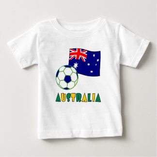 Camiseta De Bebé Bandera y pelota de fútbol australiana