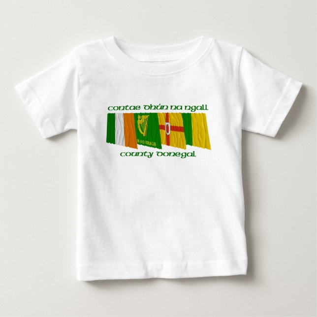 Camiseta De Bebé Banderas de Donegal del condado (Anverso)