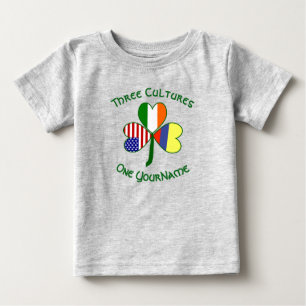 Camiseta De Bebé Banderas irlandesas estadounidenses colombianas Tu