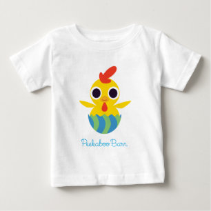 Camiseta De Bebé Bandido de Pascua el del granero del Peekaboo el
