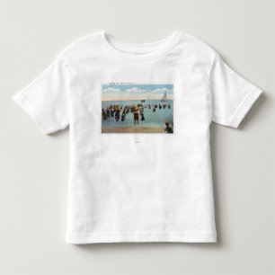 Camiseta De Bebé Bañistas en la playa