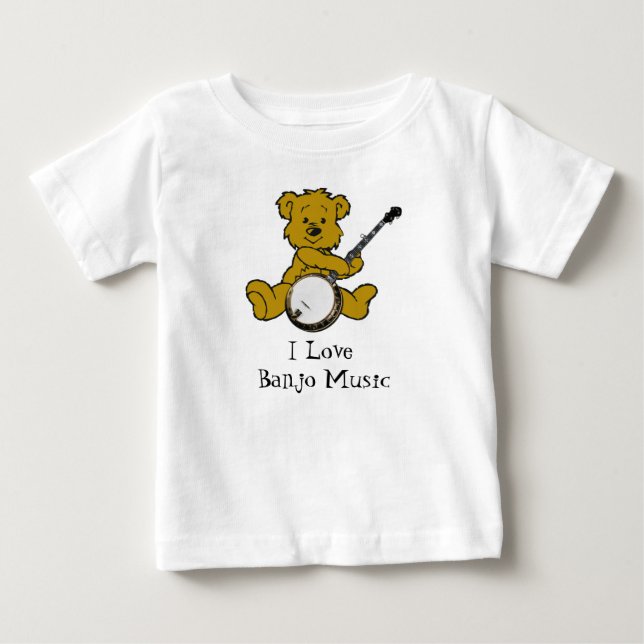 CAMISETA DE BEBÉ BANJO BEAR-T-SHIRT (Anverso)