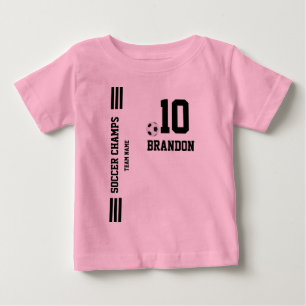 Camiseta De Bebé banner de fútbol deporte de jugador personalizado