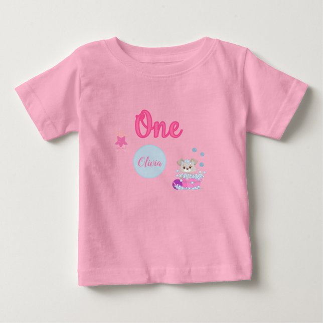 Camiseta De Bebé Baño de pimienta personalizado Cumpleaños de un Ch (Anverso)