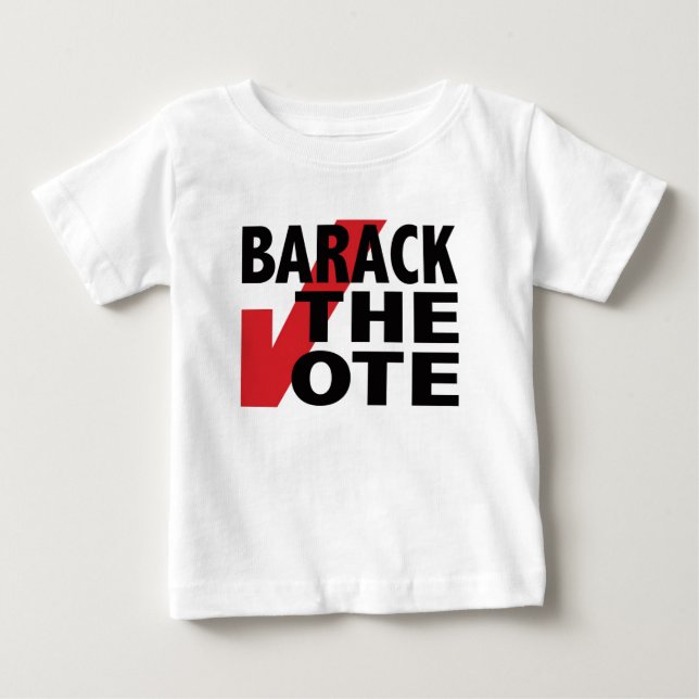 Camiseta De Bebé Barack el voto (Anverso)