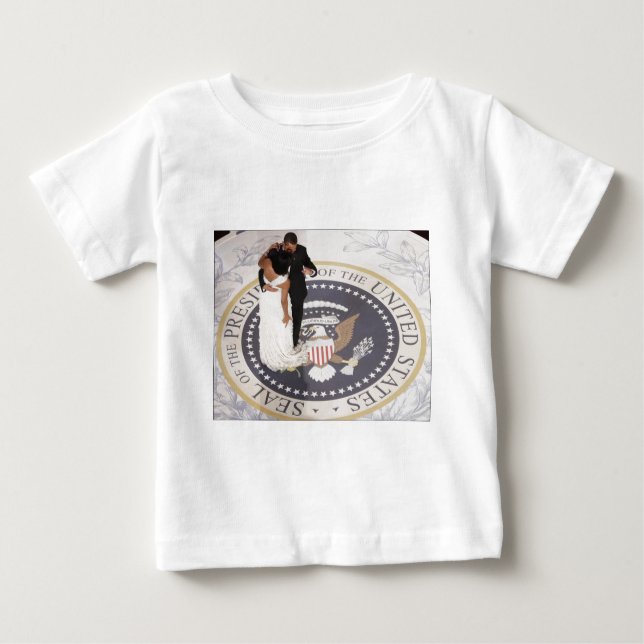 Camiseta De Bebé Barack y Michelle Obama (Anverso)