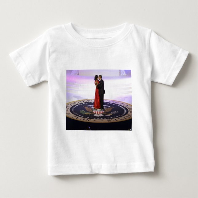 Camiseta De Bebé Barack y Michelle Obama (Anverso)