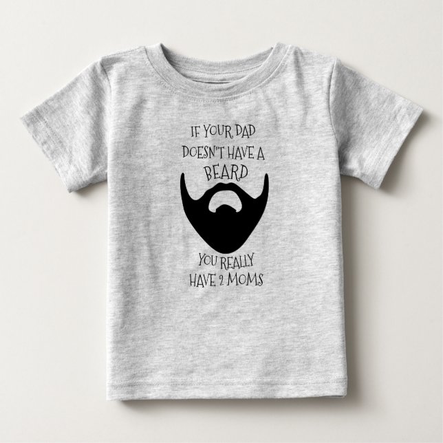 CAMISETA DE BEBÉ BARBA DEL PAPÁ (Anverso)