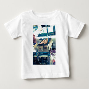 Camiseta De Bebé Barbacoa de comida callejera de Bangkok con broche