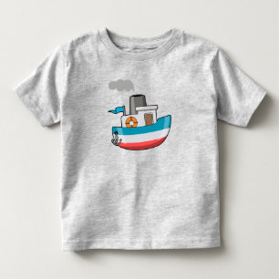 Camiseta De Bebé Barco animado lindo