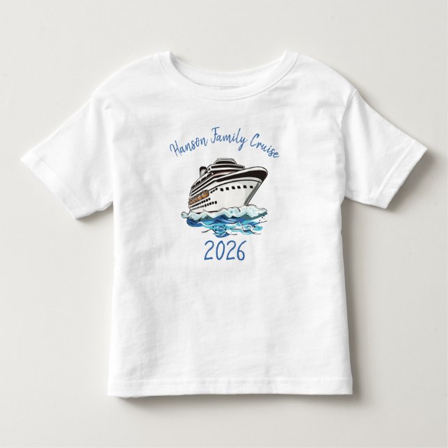 Camiseta De Bebé Barco Crucero Personalizado (Anverso)