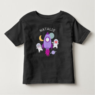 Camiseta De Bebé Barco de cohete infantil astronauta de gatos espac
