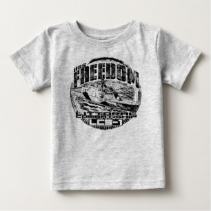 Camiseta De Bebé Barco de combate Litoral Libertad Bebé Romper cami