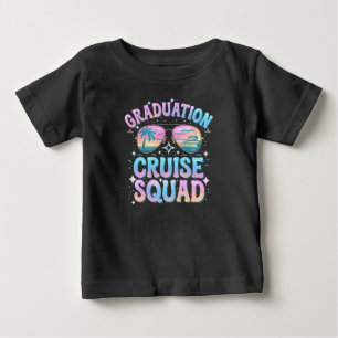 Camiseta De Bebé Barco de Crucero de Graduación Equipo Retro