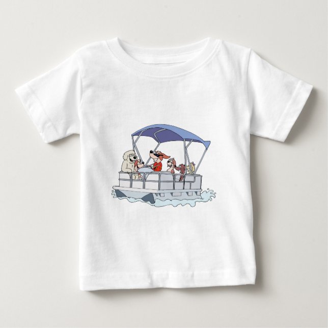 Camiseta De Bebé Barco el pontón (Anverso)