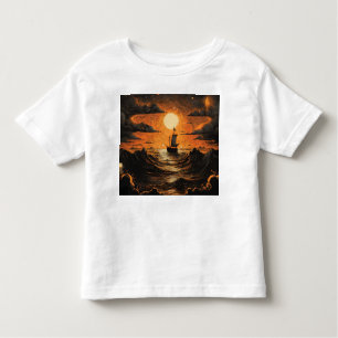 Camiseta De Bebé Barco navegando por la noche