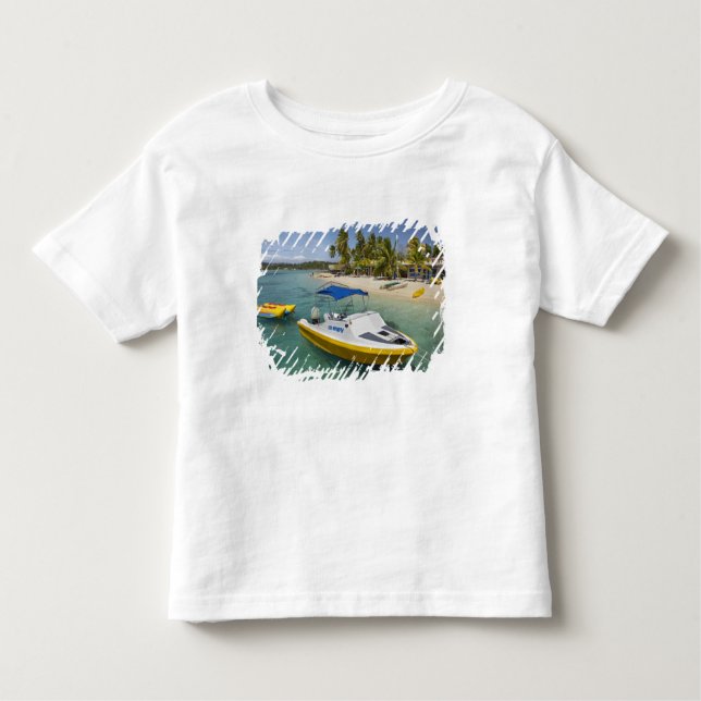 Camiseta De Bebé Barcos de motor y banana (Anverso)