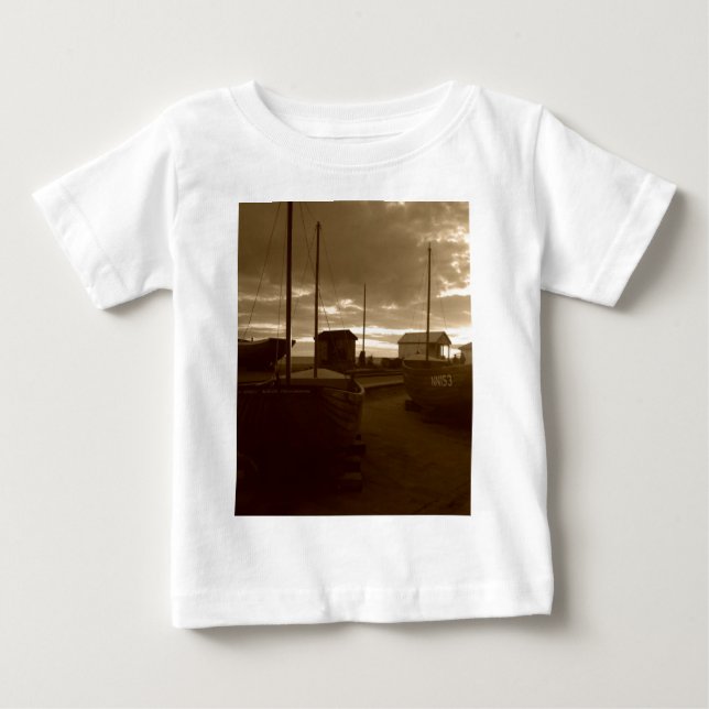 Camiseta De Bebé Barcos de Pesca de Brighton (Anverso)