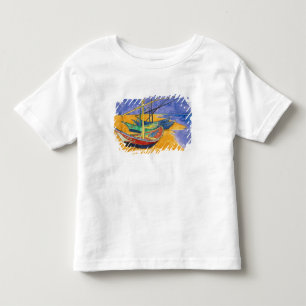 Camiseta De Bebé Barcos de pesca de Vincent van Gogh el en la