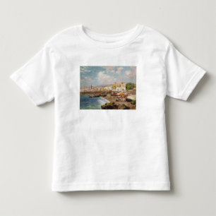 Camiseta De Bebé Barcos de pesca en la playa en Marinella, Nápoles