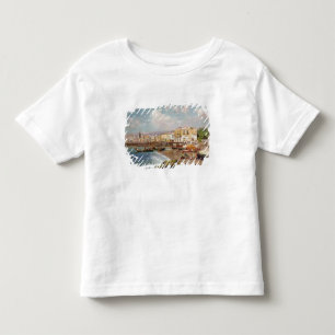 Camiseta De Bebé Barcos de pesca en la playa en Marinella, Nápoles