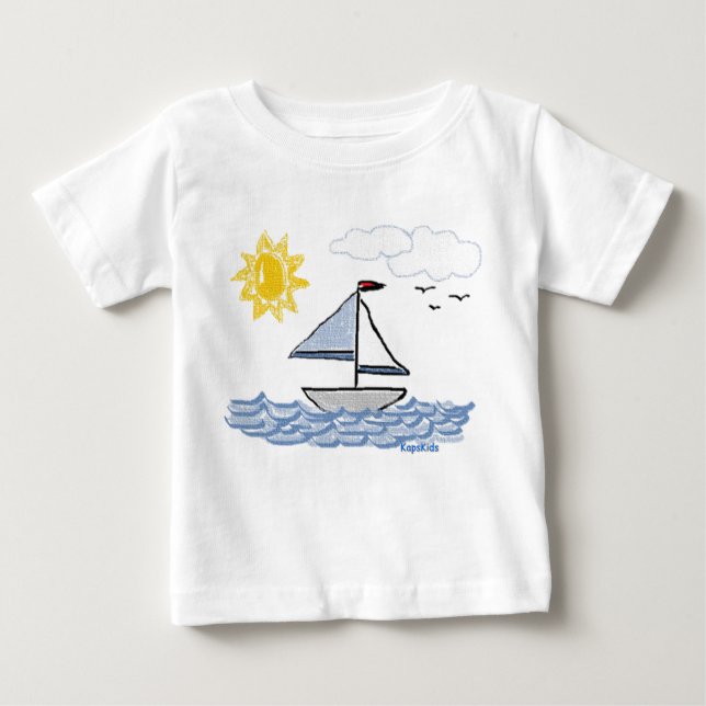 Camiseta De Bebé Barcos de vela (Anverso)