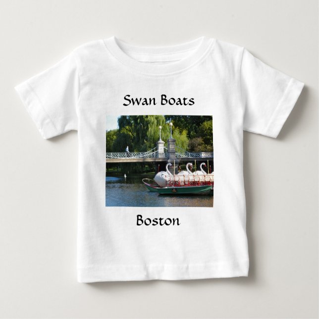 Camiseta De Bebé Barcos del cisne (Anverso)