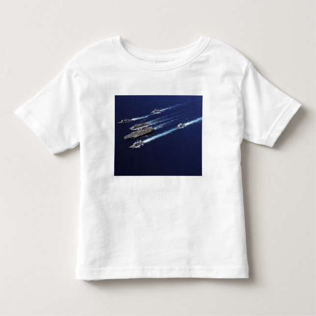 Camiseta De Bebé Barcos del Grupo Abraham Lincoln Carrier Strier (Anverso)