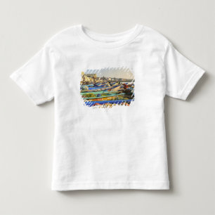 Camiseta De Bebé Barcos preparándose para la pesca, La Iglesia de