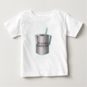 Camiseta De Bebé  Barista haciendo café divertido doctor