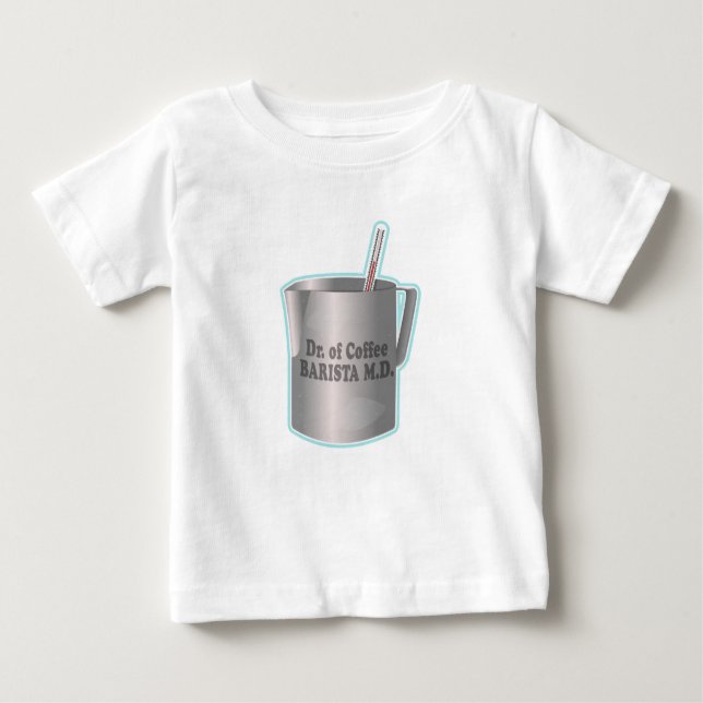 Camiseta De Bebé  Barista haciendo café divertido doctor (Anverso)