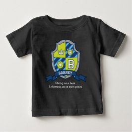 Camiseta De Bebé Barney boys B nombre y significa escudo de los cab