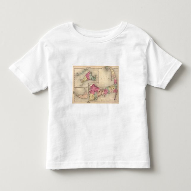 Camiseta De Bebé Barnstable, duques, condados de Nantucket (Anverso)