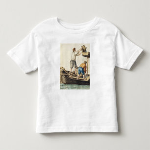 Camiseta De Bebé Barqueros que vierten el agua dulce en las