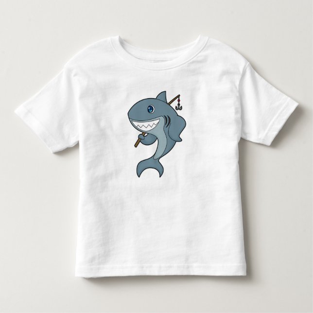 Camiseta De Bebé Barra de pesca de la pesca de tiburón (Anverso)