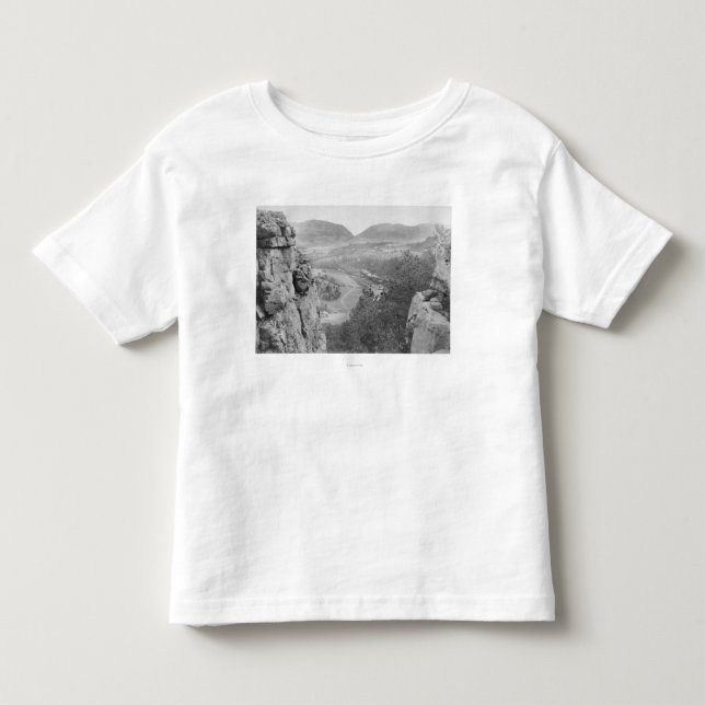 Camiseta De Bebé Barranco del eco que mira a través del paso (Anverso)